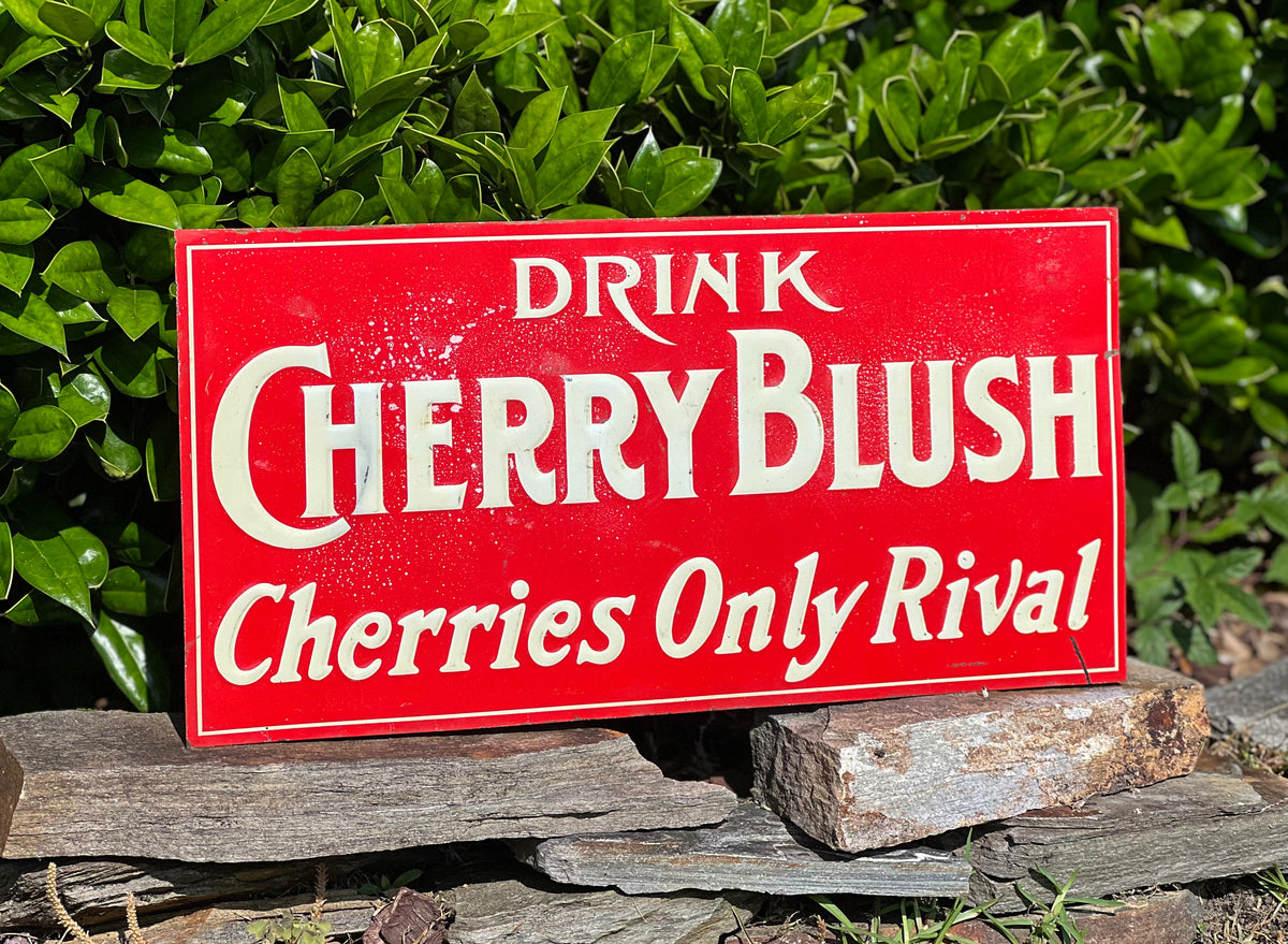 Original Cherry Blush Soda Sign – dirtybarnVintage